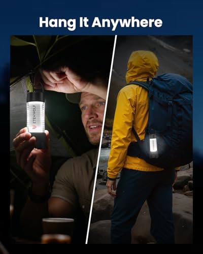 ETENWOLF Ultra Bright Camping Lantern, 1000LM LED Mini Flashlight Spotlight, 5000mAh Rechargeable Lantern with 6 Modes, Waterproof Portable Tent Light for Camping, Hiking, Power Outages & Emergencies