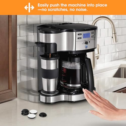 Aieve Black Appliance Slider, 16 Pcs Self Adhesive Appliances Sliders Countertop Caster Wheels, Kitchen Essentials Organization Home Must Have Gadgets - size: 16Pcs-Black