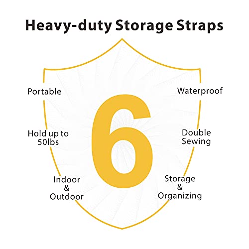 LuBanSir Extension Cord Storage Straps, 28" (2 Pack) Heavy-Duty Hook and Loop Straps with Carrying Handle fit Extension Cord, Garden Water Hoses and Garage Tool