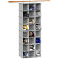 Simple Houseware 24 Section Shelves Hanging Shoes Organizer Holder for Closet, Gray - color: Grey