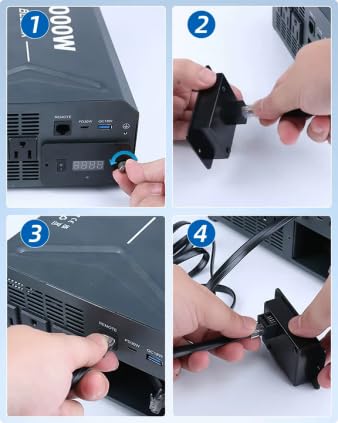BESTEK 2000W Car Power Inverter, DC 12V to 110V AC Converter Car Outlet Adapter with USB-C PD30W QC18W Cigarette Lighter Plug, 3 AC Charger Outlets and Dual USB Ports for RV Road Trips - color: Black