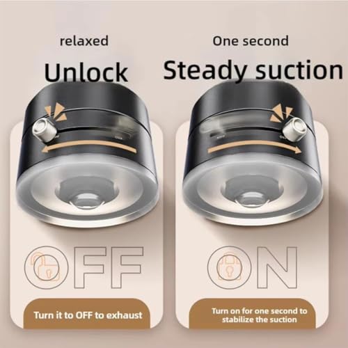 Oudvaker Foldable Magnetic Vacuum Phone Holder, 360° Electric Suction Car Mount, Double-Sided Swivel Stand for Car, Mirror, Gym, Kitchen, Hands-Free Portable Phone Holder (Pink) - color: Pink