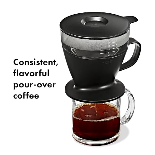 OXO Brew Pour Over Coffee Maker with Water Tank — Matte Black - color: Matte Black