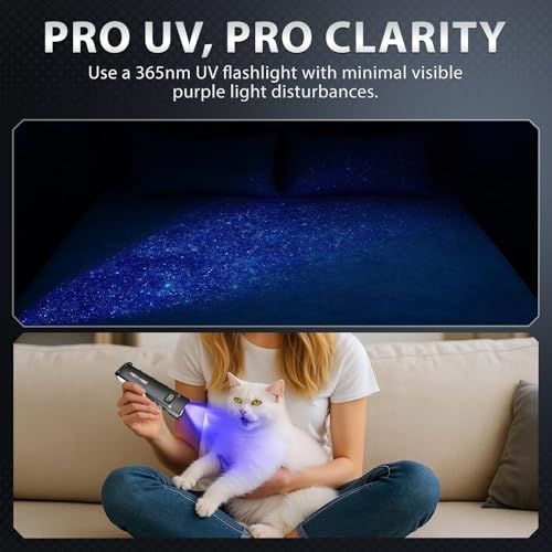 Feki Yigo Flat EDC Flashlight Rechargeable 1800 Lumens - Pocket Flashlight with 365nm UV Light, RGB Modes, Magnetic Base, Digital Display, IPX4 Waterproof for Camping, Emergency, Mechanics (Green) - color: Green