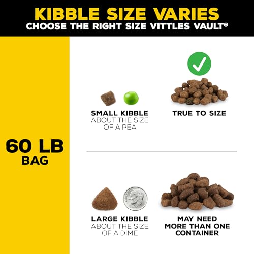 Gamma2 Vittles Vault Stackable Dog Food Storage Containers (Up To 60 Pounds) and Gamma2 Vittles Vault Dog Food Storage Container (Up To 35 Pounds)