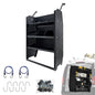 Cargo Van Shelving Storage System Low/Mid/High Roof Steel Van Shelves Fit for Ford Transit,GMC,NV,Chevy Express, Promaster,Sprinter and Metris,42" W x 46" H x 13" D - size: 42" W x 46" H x 13" D