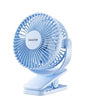Gaiatop Portable Clip on Fan Battery Operated, Small Powerful 3 Speed Quiet 360° Rotate, USB Rechargeable Mini Personal Cooling Fan for Desk Table Home Office Stroller Camping Women Gifts Light Blue - color: light Blue