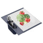 LEMIKKLE 17" x 15" Roll Up Dish Drying Rack Over The Sink Dish Drying Rack,Multi-Purpose Kitchen Rolling Dish Drainer Foldable SUS304 Stainless Steel Dish Drying Rack - color: Grey (for Size 17" X 15")