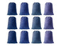 Extra Large Laundry Bag 30"x40" – 12 Pack Blue Drawstring Bags for College, Dorm, Family & Apartment – Heavy Duty Dirty Clothes Storage Set - color: Blue