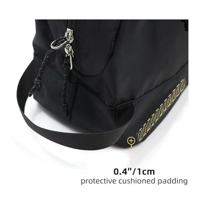 Travel Toiletry Bag 8L, Large Packing Cube with Waterproof TPU Wet/Dry Compartment - color: Black Stealth, size: 8L