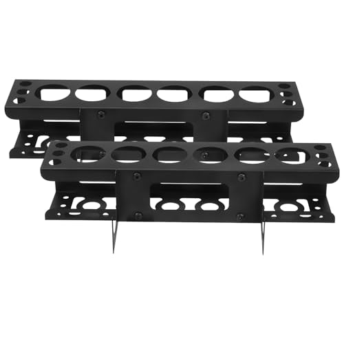 2 Pcs Caulking Gun and Tube Holder - Heavy-Duty Wall Mounted Hand Caulk Tools Storage Rack, Holds 6 Tubes, Organizer for Workshop, Shop, Garage, 16x3.3x3.3 Inch - color: 2pcs