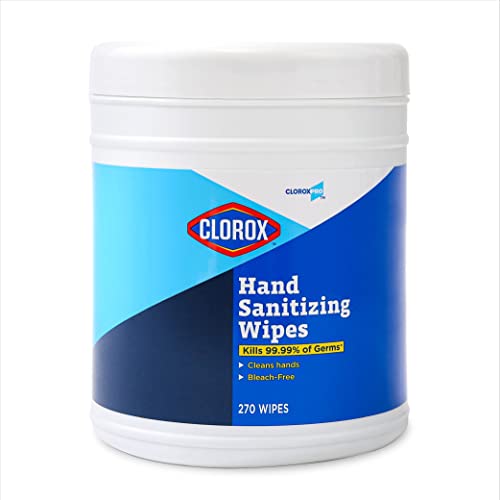 Clorox Pro Alcohol Free Hand Sanitizer Wipes with BZK, Gentle Bleach-Free Sanitizing Wipes for Hands - 0.13% BZK Formula, FDA Registered, Resealable Bulk Canister, 270 Count - size: 270 Count (Pack of 1)