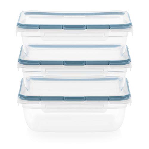 Snapware Food Storage Containers, Plastic, 8.5-Cup, Rectangular | Leakproof & Airtight | BPA-Free | Microwave & Dishwasher Safe | Pack of 6 - size: 6 Pack, style: 8.5 Cup