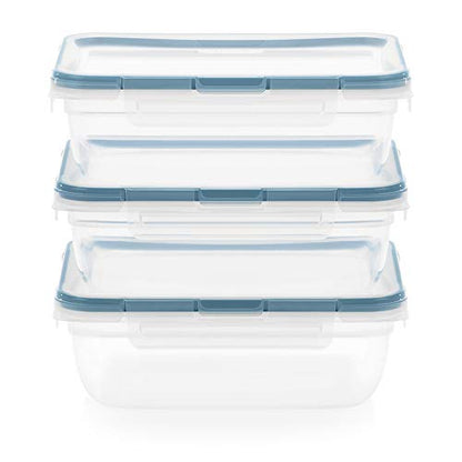 Snapware Food Storage Containers, Plastic, 8.5-Cup, Rectangular | Leakproof & Airtight | BPA-Free | Microwave & Dishwasher Safe | Pack of 6 - size: 6 Pack, style: 8.5 Cup