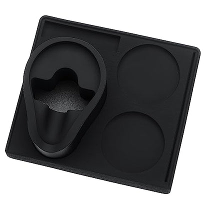 Normcore Espresso Compact Tamping Station - Barista Tamping Mat - Anti Slip Corner Tamping Mat - Compact Coffee Tamper Holder Pad - Espresso Accessories Tool - Food Grade Non-Slip Silicone