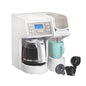 Hamilton Beach FlexBrew Trio 2-Way Coffee Maker, Compatible with K-Cup Pods or Grounds, Combo, Single Serve & Full 12 Cup Coffee Pot, White, Fast Brewing, Removeable Reservoir - color: White, Fast Brewing, Removable Reservoir