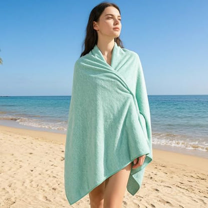 Microfiber Travel Towel for Body Quick Dry Beach Yoga Mat Hiking Backpacking Swimming Pool Camping Towel(Light Green, 1 Pack XL(31.5X70 Inch) - color: Light Green, size: 1 Pack XL(31.5X70 Inch