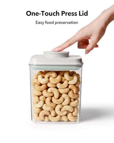 Airtight Food Storage Container with One-Touch Lid, 4.22 QT / 4.0 L Stackable Durable BPA-Free PET for Flour, Sugar, Cereal & Kitchen Pantry Organization. - color: 4.22Qt/4L