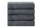 Ozdilek 4-Piece Bath Towels, 27x54, 100% Turkish Cotton, Luxury Quick Dry, Extra Large, Fade-Resistant, Eco-Friendly, Spa Towel, Comfortable (Anthracite Grey) - color: Anthracite Grey