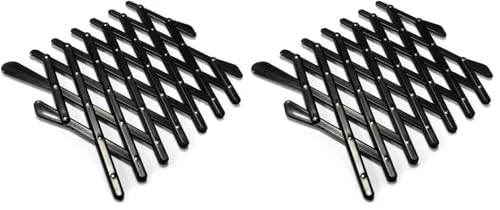 Toddmomy Adjustable Car Window Pet Barrier: PP Automotive Fence for Dogs & Cats (24x12cm, Black)‌ (Pack of 2) - size: 11.8X24CM (Pack of 2)