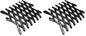 Toddmomy Adjustable Car Window Pet Barrier: PP Automotive Fence for Dogs & Cats (24x12cm, Black)‌ (Pack of 2) - size: 11.8X24CM (Pack of 2)