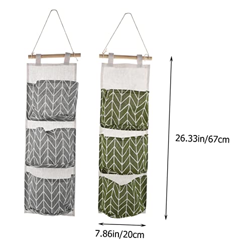 GLEAVI 2pcs Hanging Wall Shelves Storage Hanging Bag Wall Pocket Storage Bag Organizer Rv Organization and Bedroom Pendant