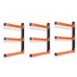 Ultrawall Wall Mount Wood Organizer Racks, Lumber Storage Metal Racks Wood Storage Racks with 3-Level (3 Pack) - style: Casual
