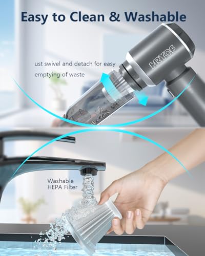 Professional Car Vacuum Cleaner, 20000Pa Powerful Handheld Vacuum for Car Interior Cleaning, Portable Cordless Mini Vacuum with Brushless Motor & Crevice Tool for Car