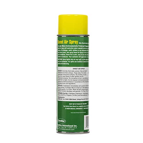 Sweet Air Spray,16 Ounces Aerosol Odor Neutralizer Spray With Strong But Pleasant Cherry Scent, Works Fast to Eliminate Unwanted Fuel, Garbage, HVAC Odors, Made In USA (60-520) - size: 1 Ounce (Pack of 1)