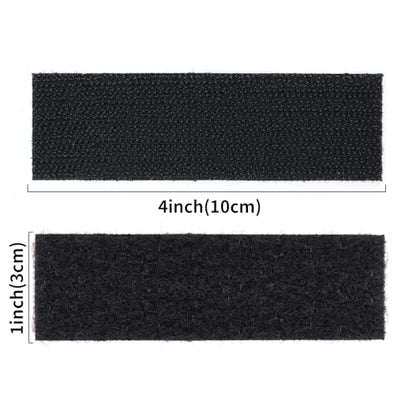 BKSAI 12 Sets 1x4 Hook & Loop Strips with Adhesive, Heavy Duty Hook and Loop Tape Sticky Back for Home, Office, Workshop