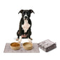 Lovewag Pets Waterproof 2-Pack Pet Feeding Mats - 16" x 24" Premium Cat & Dog Food Mat - Non-Slip, Machine Washable Food Mat Protects Floors & Contains Water Bowl Spills-Pet Place Mats (Caramel Crème) - color: Caramel Crème
