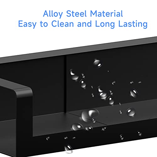 SZJHXIN 4X Strong Magnetic Stove Top Shelf, Adjustable 15-30 Inches, Fits Various Stove Lengths, Kitchen Organizer, Holds Spices, Condiments and BBQ Sauces (Matte Black) - color: Matte Black