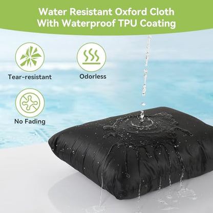OTraki 2Pcs Exlarge Wet Bag 24x32 inch Reusable Waterproof Wet Dry Bag with Zipper Handle Wet Clothes Washable Laundry Bag for Travel Swimsuit Beach Drying do not exceed 176℉ Black & Grey | Dirty Clothes Bags with Zipper Handle Washable Laundry Bag for Tr
