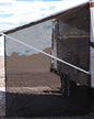 Tentproinc RV Awning Side Sun Shade Screen 9'X7' Mesh Sunshade for RV Awning Sunscreen Motorhome Camping Trailer Awning Screenshade Block UV Glare - 3 Year Warranty (Black) - color: Black
