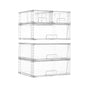 Vtopmart 5 Pack Stackable Storage Drawers, Easily Assemble Clear Plastic Organizer Bins, 3 Wide Drawers and 2 Small Drawers for Pantry, Kitchen Cabinet, Bathroom, Closet Organization and Storage - style: 3 Wide+2 Small