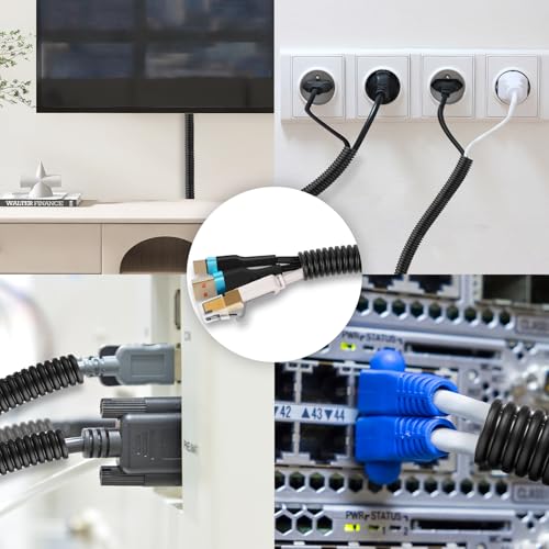 120 FT Wire Loom 3/8 Inch, Split Wire Loom Tubing Wire Conduit, Wire Protector Tubing – Black - color: 3/8" x 120ft-Black