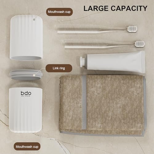 Toothbrush Travel Case & Travel Soap Holder Dish Tray Set of 2, Portable Clear Toothbrush Holders with Cover Leakproof Bar Soap Holder for Traveling School Camping Business Bathroom (1 pc-B-White) - color: 1 Pc-b-white