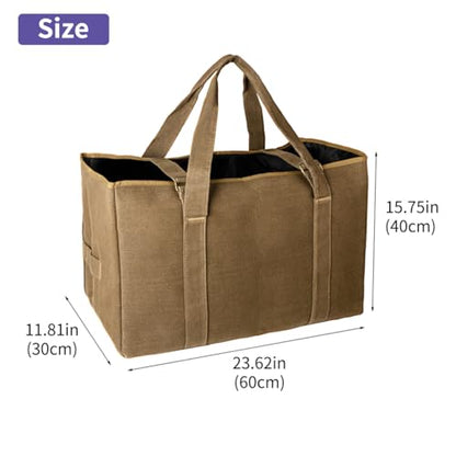 Large Military Duffle Bag Tactical Camping Storage Bag Utility Tote Bag Camping Kitchen Organizer with Deployment Cargo Bag Travel Sports Equipment(Khaki,Small 23.62”x11.81”x15.75”) - size: Small 23.62”x11.81”x15.75”