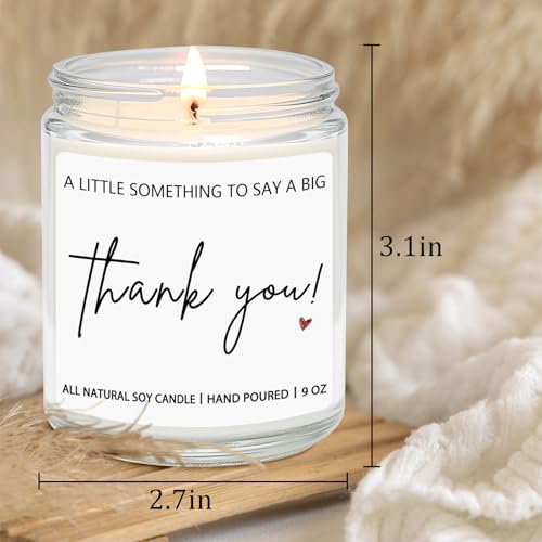 Thank You Hostess Gifts for Women, Funny Graduation Appreciation Gift for Friends Teacher Mom, Coworkers, Nurse, Employee, Boss- Lavender Scented Candles - style: THANK YOU