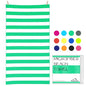 Your Choice Microfiber Beach Towel, Sand-Free Quick Dry Travel Towel, Oversized Compact Lightweight Recycled Towel for Pool Camping(67"x35"/60"x30") - color: L-live Green Stripes, size: Extra Large(67x35")