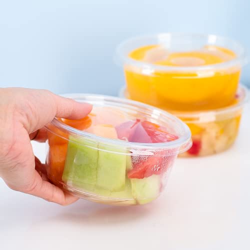 Karat 12oz PET Round Deli Container (117mm), FP-DC12-PET - 500 ct - size: 12oz