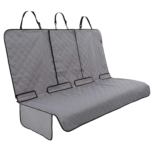 Lusso Gear Car Seat Cover & Protector for Dogs - Non-Slip Waterproof Seat Covers for Trucks & Cars - Universal Fit Dog Backseat Protector - Machine-Washable Pet Travel Accessories - Gray, Large - color: Premium Edition - Gray