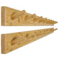 WEBI Coat Rack Wall Mounted, 10 Hooks, 38" Long Coat Hanger Wall Mount, Peg Rail Hat Hooks for Hanging Caps, Jackets, Clothes, Natural, 2 Packs - color: Natural, size: 38 inch(2 Packs)