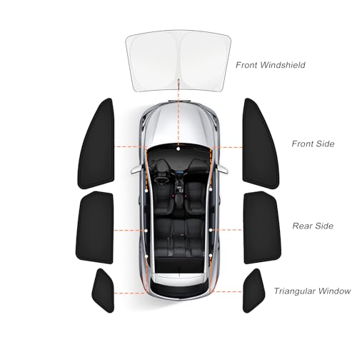 KUST Car Window Shades for BMW X3 2025-2026 Windshield Sun Shade Side Window Cover UV Block Privacy Protection X3 Accessories for Camping Blackout Rear Back Full Set 7PCS - size: FOR | BMW X3 2025-2026 (7pcs)