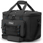 Hulongo Insulated Foldable Collapsible Cooler Bag Soft Sided Cooler for Picnic, Camping, Grocery Shopping, Beach, 30L - color: black