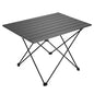 Folding Camping Table, 16 Inch x 13.8 Inch x 11.4 Inch Black Carbon Steel Foldable Table with Storage Bag for Home and Outdoors (S)