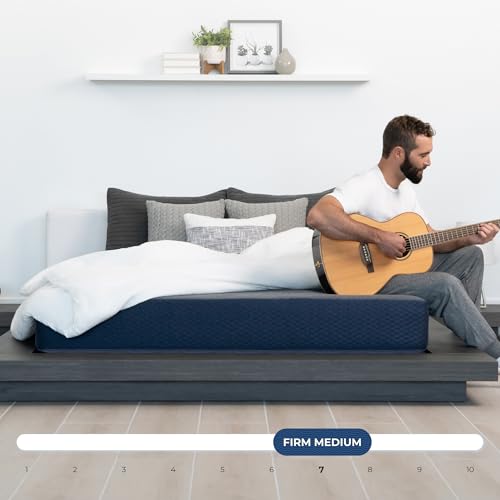 DREAMFOAM Brooklyn Bedding Copperflex Essential 8" Gel Memory Foam Mattress with Stain Protection, Twin |Made in Arizona - size: Twin 39x75, style: 8" - Firm