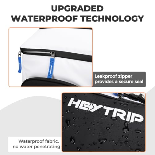 Heytrip Backpack Cooler 36/54 Cans, Insulated Portable Large Leakproof Waterproof Cooler Bag, 20 Hours Cold Retention for Lunch Camping Travel Beach Picnic - color: White - 54 Cans