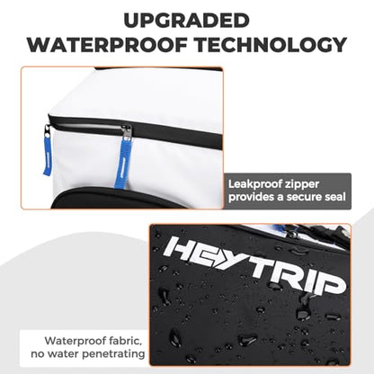 Heytrip Backpack Cooler 36/54 Cans, Insulated Portable Large Leakproof Waterproof Cooler Bag, 20 Hours Cold Retention for Lunch Camping Travel Beach Picnic - color: White - 54 Cans