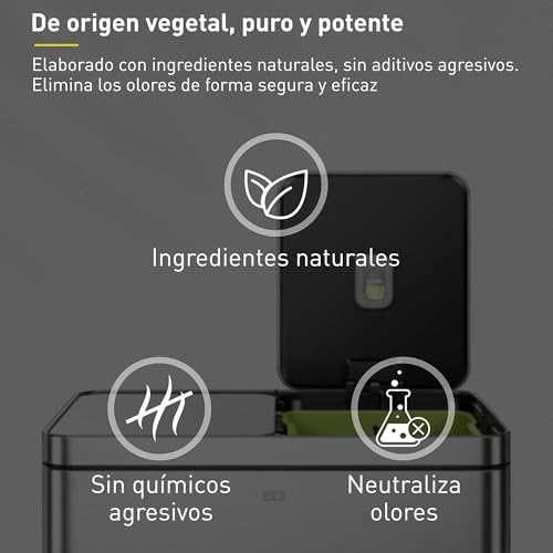 EKO Refresh Deodorizer Pod Kit with Refillable Holder, 1 Pod + 1 Holder, Plant-Based Odor Eliminator for Trash Can, Bathroom, Storage – Long-Lasting 45 Days Air Freshener, Natural, Chemical-Free - size: Starter Set